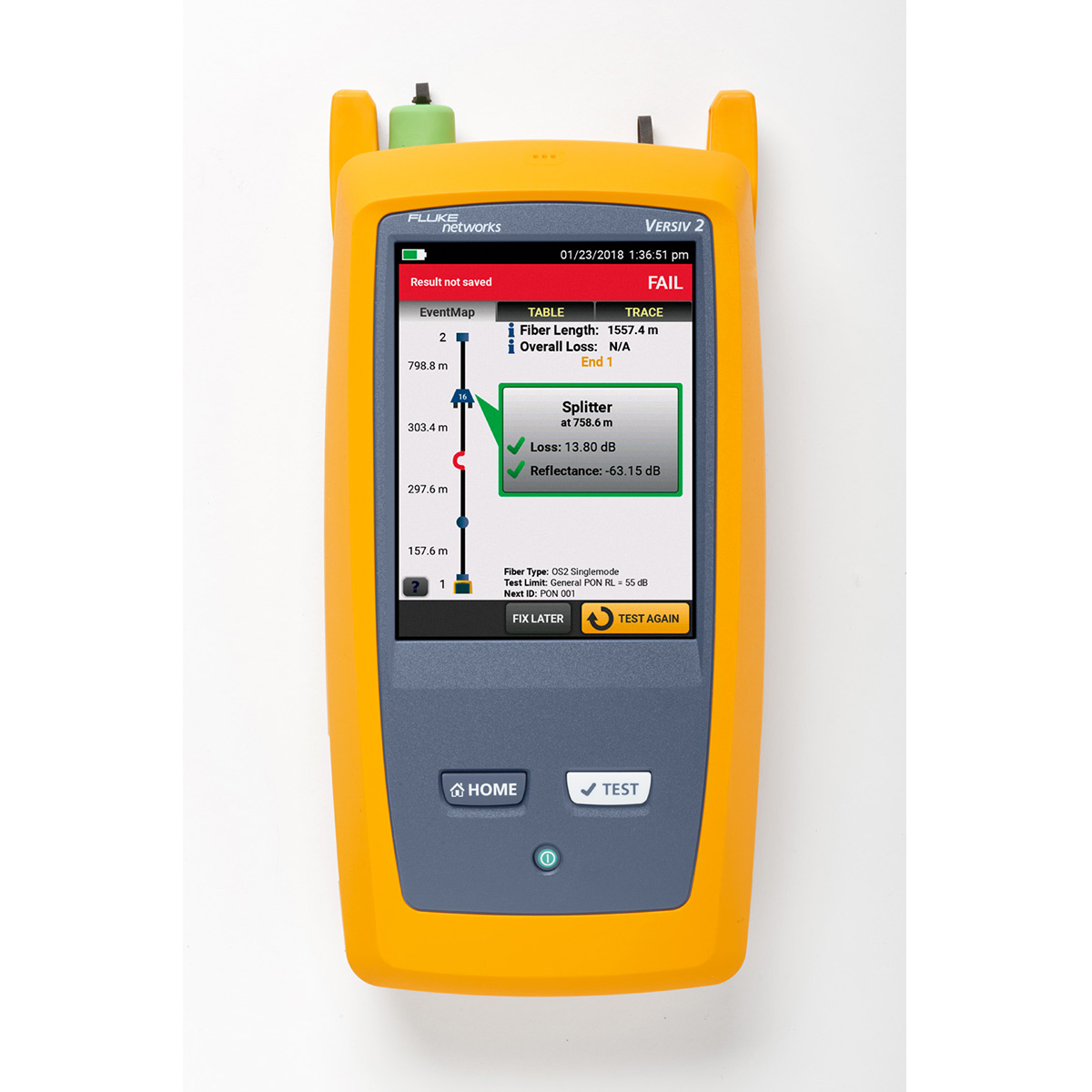 OptiFiber Pro HDR Singlemode OTDR Tester